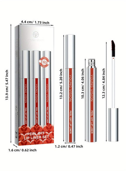 KissICON 3PCS SET KissIcon Lip Liner Kit - Matte Finish Waterproof