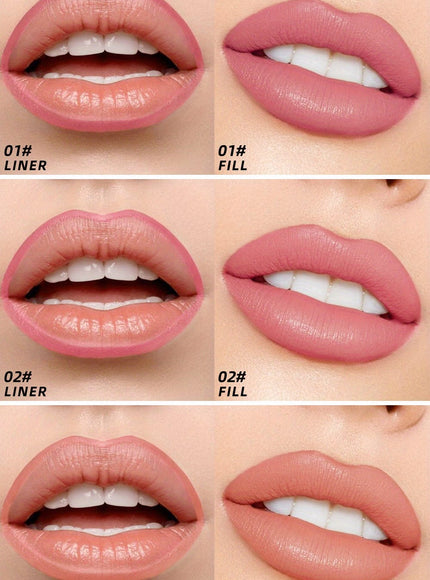 KissICON 3PCS SET KissIcon Lip Liner Kit - Matte Finish Waterproof