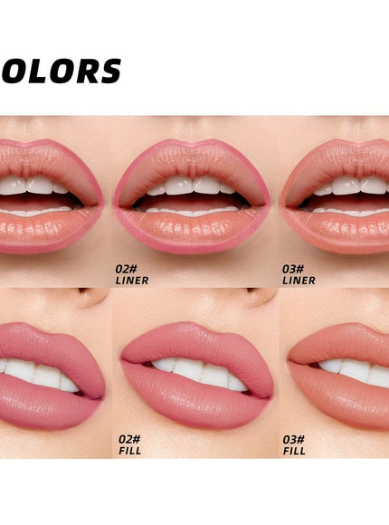 KissICON 3PCS SET KissIcon Lip Liner Kit - Matte Finish Waterproof