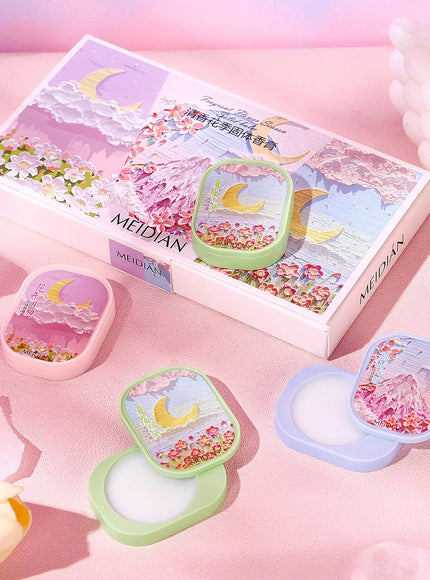 KissICON 3pcs Solid Perfume Gift Set for Women Long Lasting