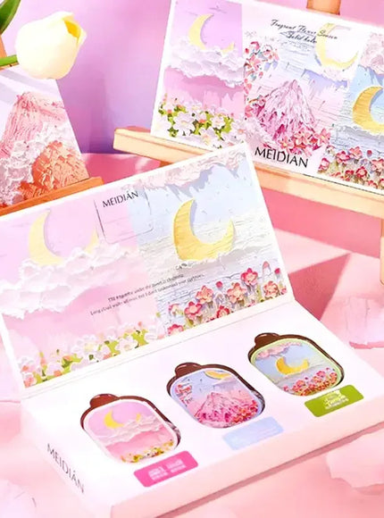 KissICON 3pcs Solid Perfume Gift Set for Women Long Lasting