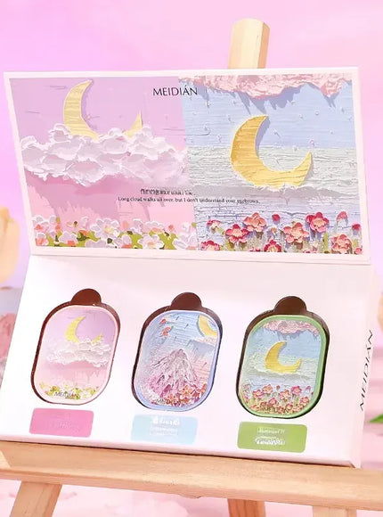 KissICON 3pcs Solid Perfume Gift Set for Women Long Lasting
