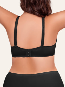 KissICON 3pcs Women's Elegant Front Bow Bra – No Underwire Mesh