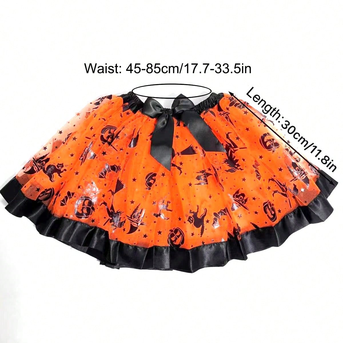 KissICON 3Piece Witch Costume Set with Tutu and Broom