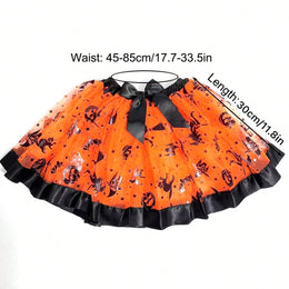 KissICON 3Piece Witch Costume Set with Tutu and Broom