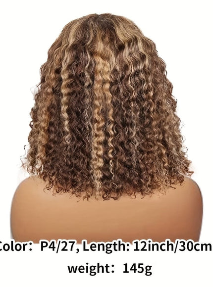 KissICON #4/27 / 12inch Kissicon Curly Bob Wig 13x4 Lace