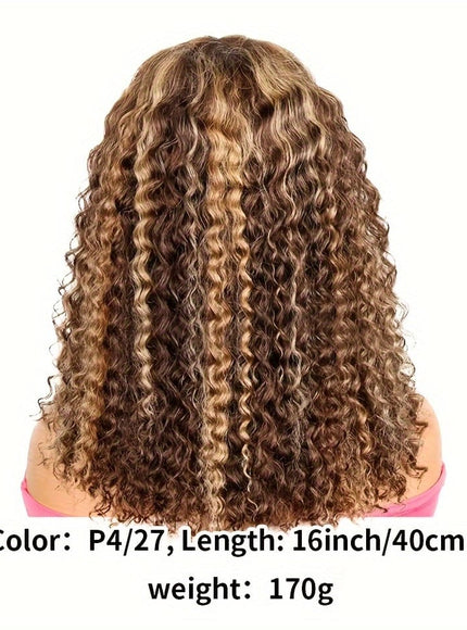 KissICON #4/27 / 16inch Kissicon Curly Bob Wig 13x4 Lace