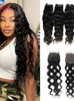 4 Bundles with closure / 16 18 20 22+Closure14