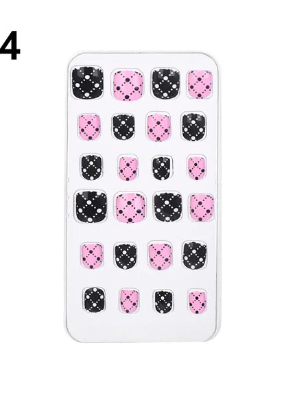 KissICON 4 💋 Child False Nails 24Pcs Box - Easy