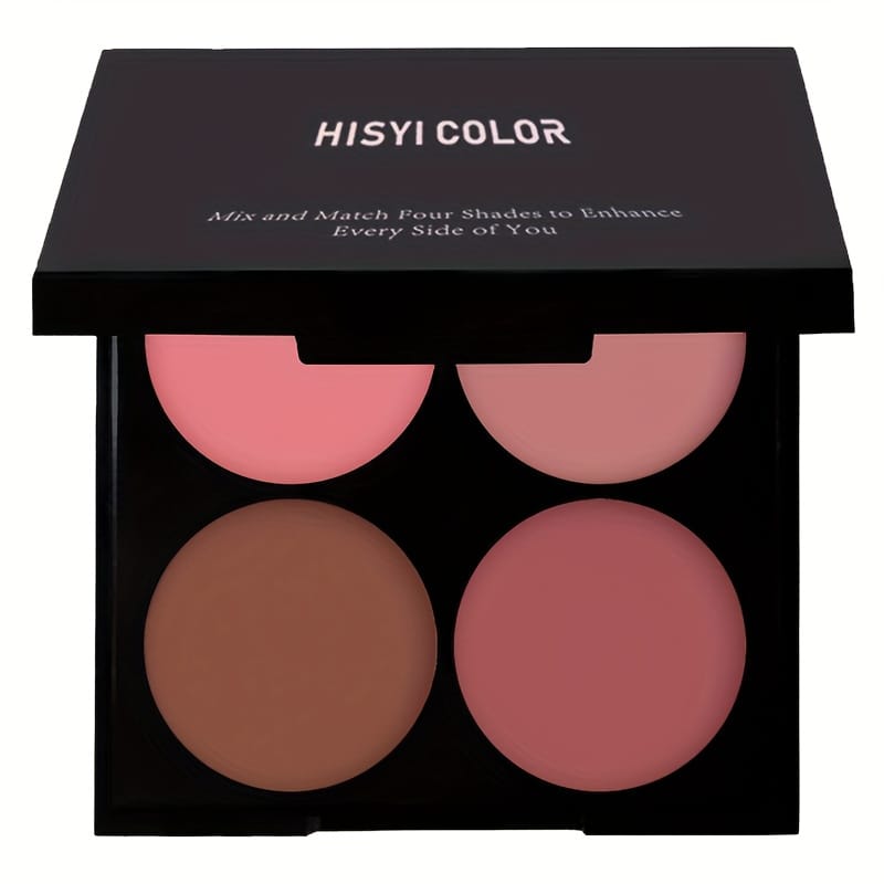 KissICON 4-color blush 4color Waterproof Blush Natural 3d Finish