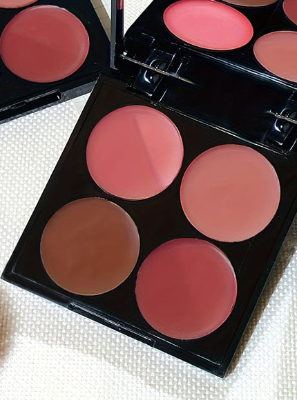 KissICON 4-color blush 4color Waterproof Blush Natural 3d Finish