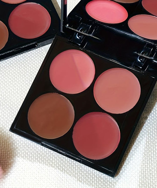 KissICON 4-color blush 4color Waterproof Blush Natural 3d Finish