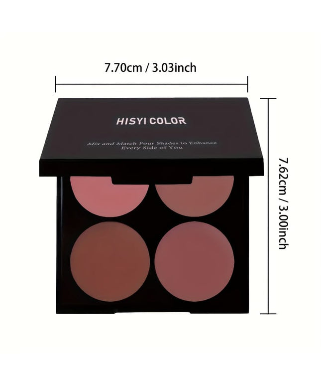 KissICON 4-color blush 4color Waterproof Blush Natural 3d Finish
