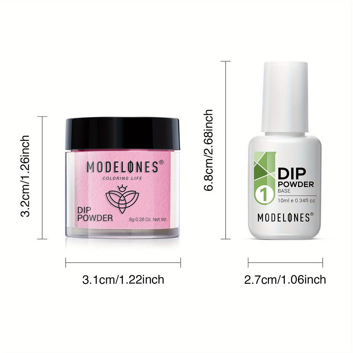 KissICON 4 Colors KissIcon Modelones Dip Powder Kit Starter - Beginner