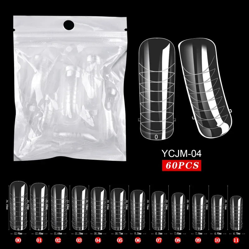 KissICON 4 KissIcon 60Pcs False Nail Tips Acrylic Gel -