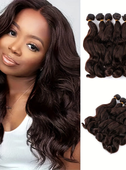 KissICON #4 KissIcon Deep Wave 18In Synthetic Hair 6 Bundles