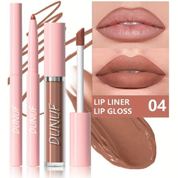 KissICON 4# KissIcon Matte Lip Set Lipstick Lipliner - Waterproof