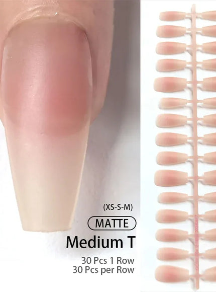 KissICON 4 KissIcon Matte Nude Fake Nails - Full Cover