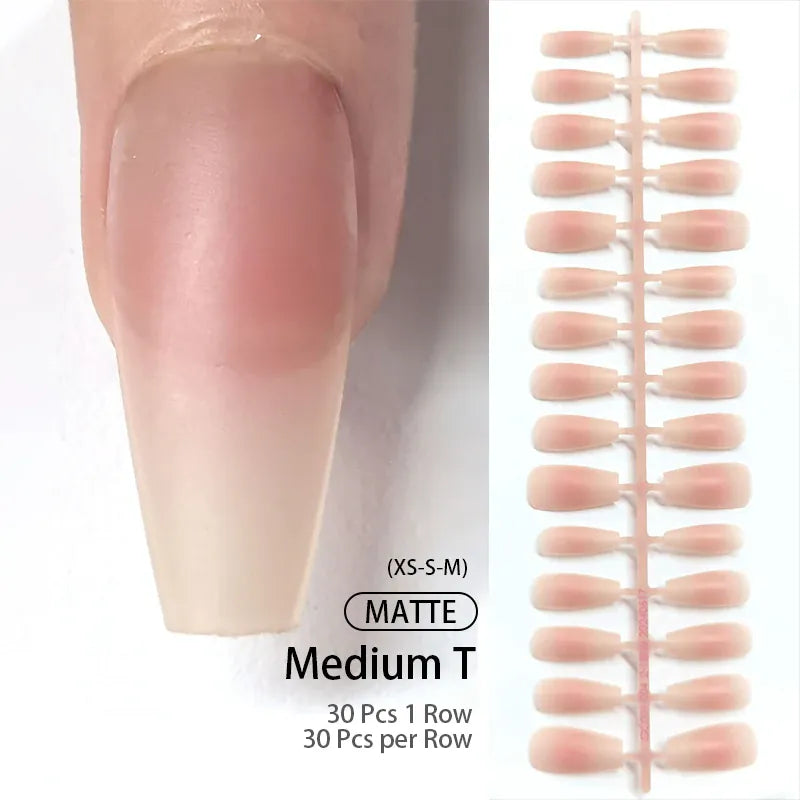 KissICON 4 KissIcon Matte Nude Fake Nails - Full Cover