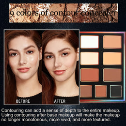 KissICON 4 Pages-55 Colors Book Makeup 55color Pro Makeup Palette Eyeshadow Lips