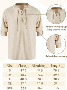 KissICON 4 Pcs Halloween Men's Renaissance Costume Set Medieval Pirate Shirt Ankle Banded Pants Viking Belt Accessories