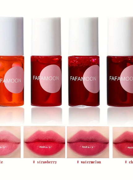 KissICON 4 Pcs KissIcon Fruity Lip Tint Water Gloss - Long