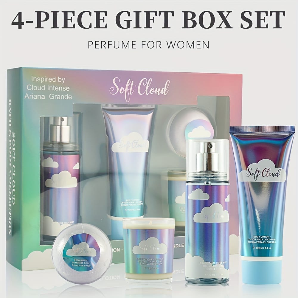 KissICON 4-Piece Set Four Piece Women Perfume Gift Set Long Lasting