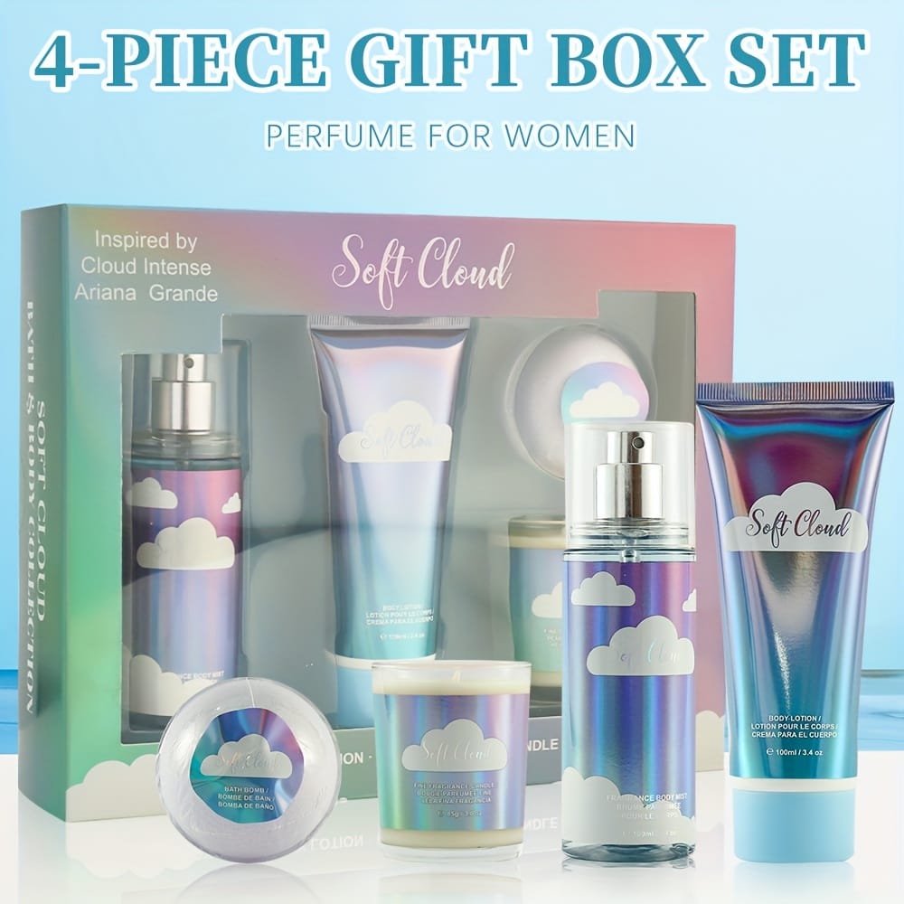 KissICON 4-Piece Set Four Piece Women Perfume Gift Set Long Lasting