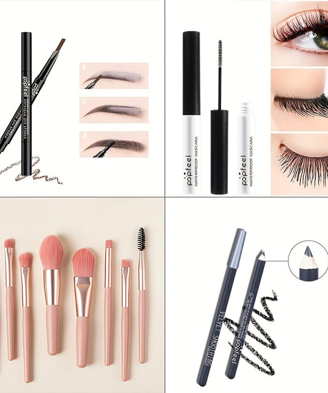 KissICON 40 Color Eyeshadow Palette 40color Eyeshadow Brush Eyeliner Beginner Makeup Gift Set