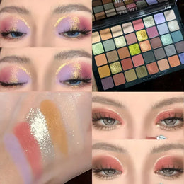 KissICON 40 Colors 💋 40 Color Eyeshadow Palette Matte Shimmer -