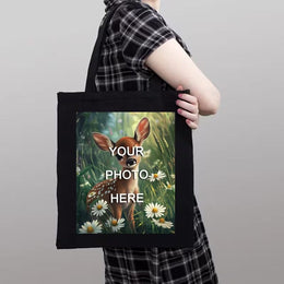 KissICON 40cm/15.75inch35cm/13.78inch Custom DoubleSided Photo Tote Bag Your Memories Everywhere