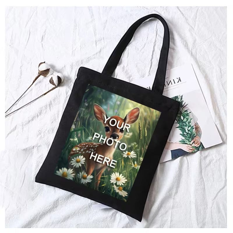 KissICON 40cm/15.75inch35cm/13.78inch Custom DoubleSided Photo Tote Bag Your Memories Everywhere