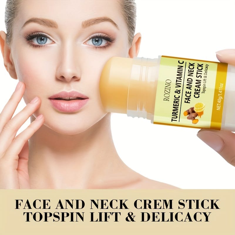 KissICON 40g Kiss Turmeric Vitamin C Neck Cream Stick Moisturizes