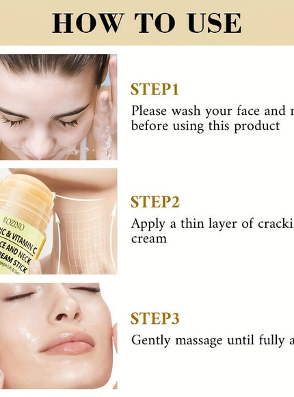 KissICON 40g Kiss Turmeric Vitamin C Neck Cream Stick Moisturizes