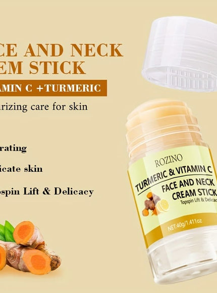 KissICON 40g Kiss Turmeric Vitamin C Neck Cream Stick Moisturizes