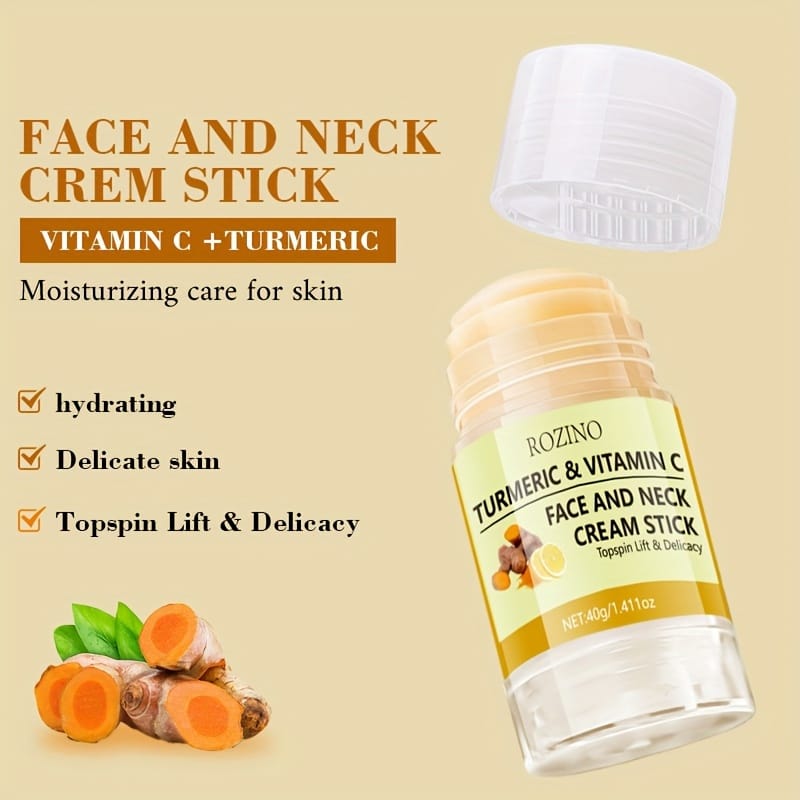 KissICON 40g Kiss Turmeric Vitamin C Neck Cream Stick Moisturizes