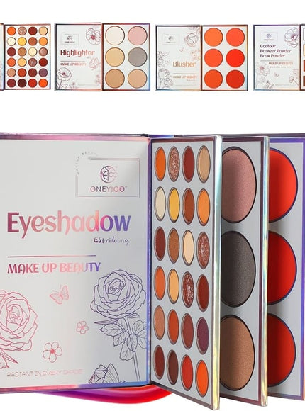 KissICON 45 Deluxe Palette 45 Shades Deluxe Eyeshadow Blush Contour