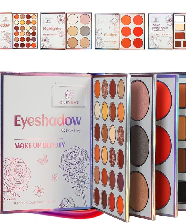 KissICON 45 Deluxe Palette 45 Shades Deluxe Eyeshadow Blush Contour