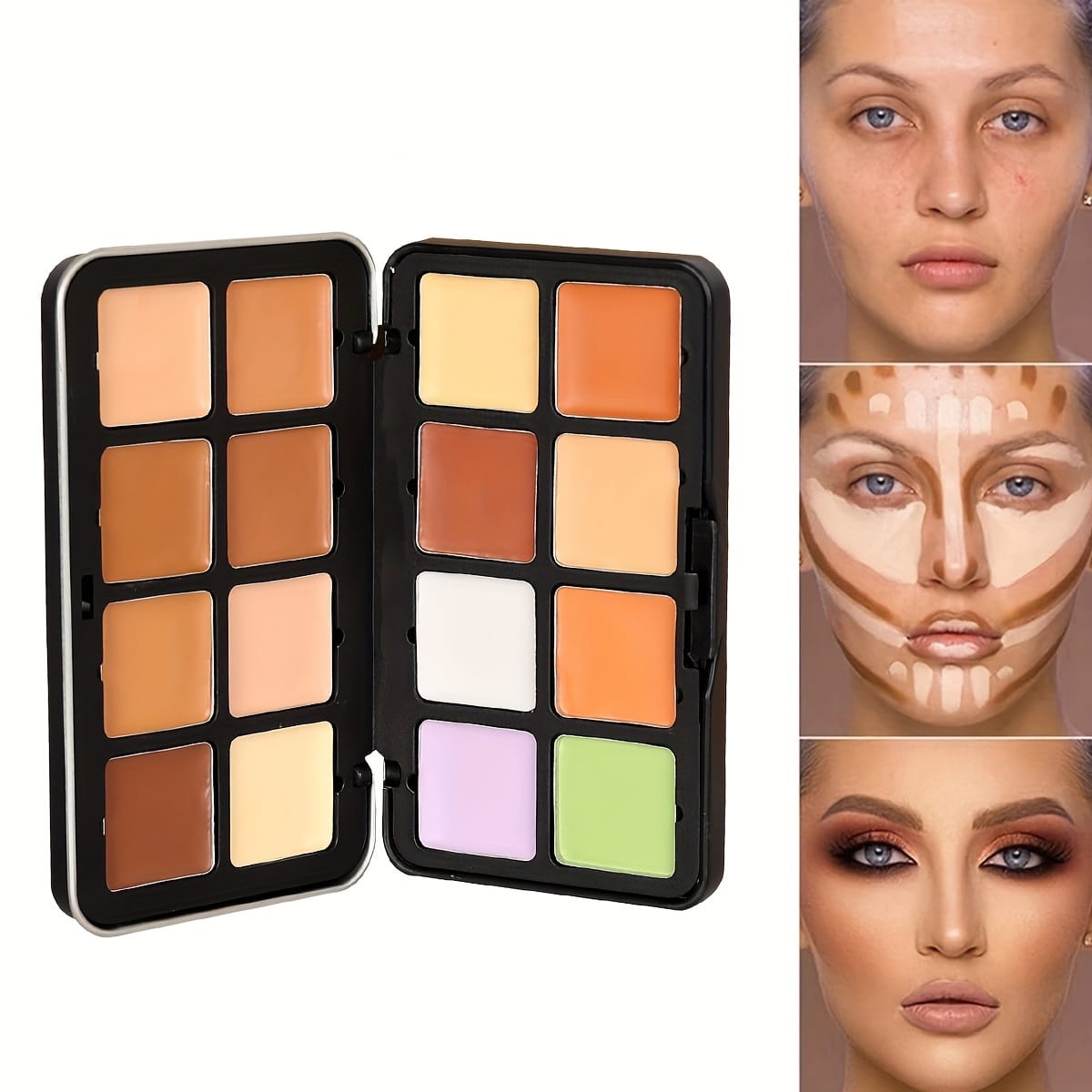 KissICON 460065 16color Matte Contour Conceal Palette