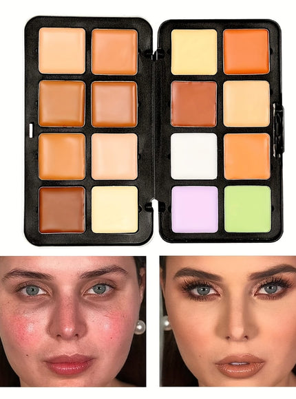 KissICON 460065 16color Matte Contour Conceal Palette