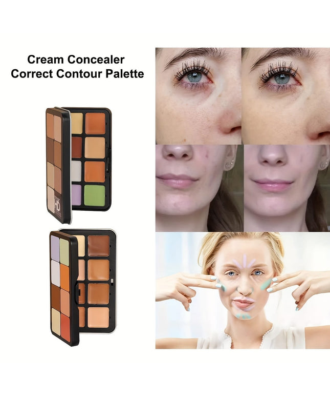 KissICON 460065 16color Matte Contour Conceal Palette