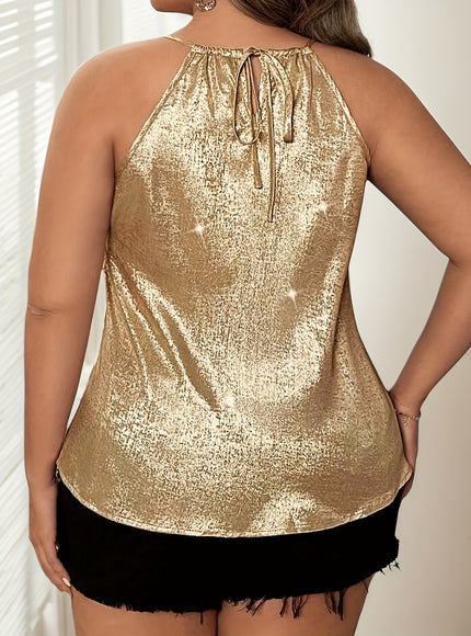 Plus Size, Fashion Elegant Plus Size Women Sleeveless