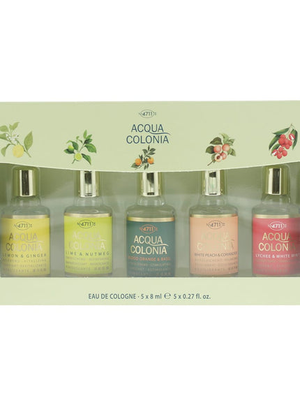 KissICON 4711 Acqua Colonia Unisex 5 Piece Gift Set 4711 Acqua Colonia Unisex 5piece Scent Discovery Set