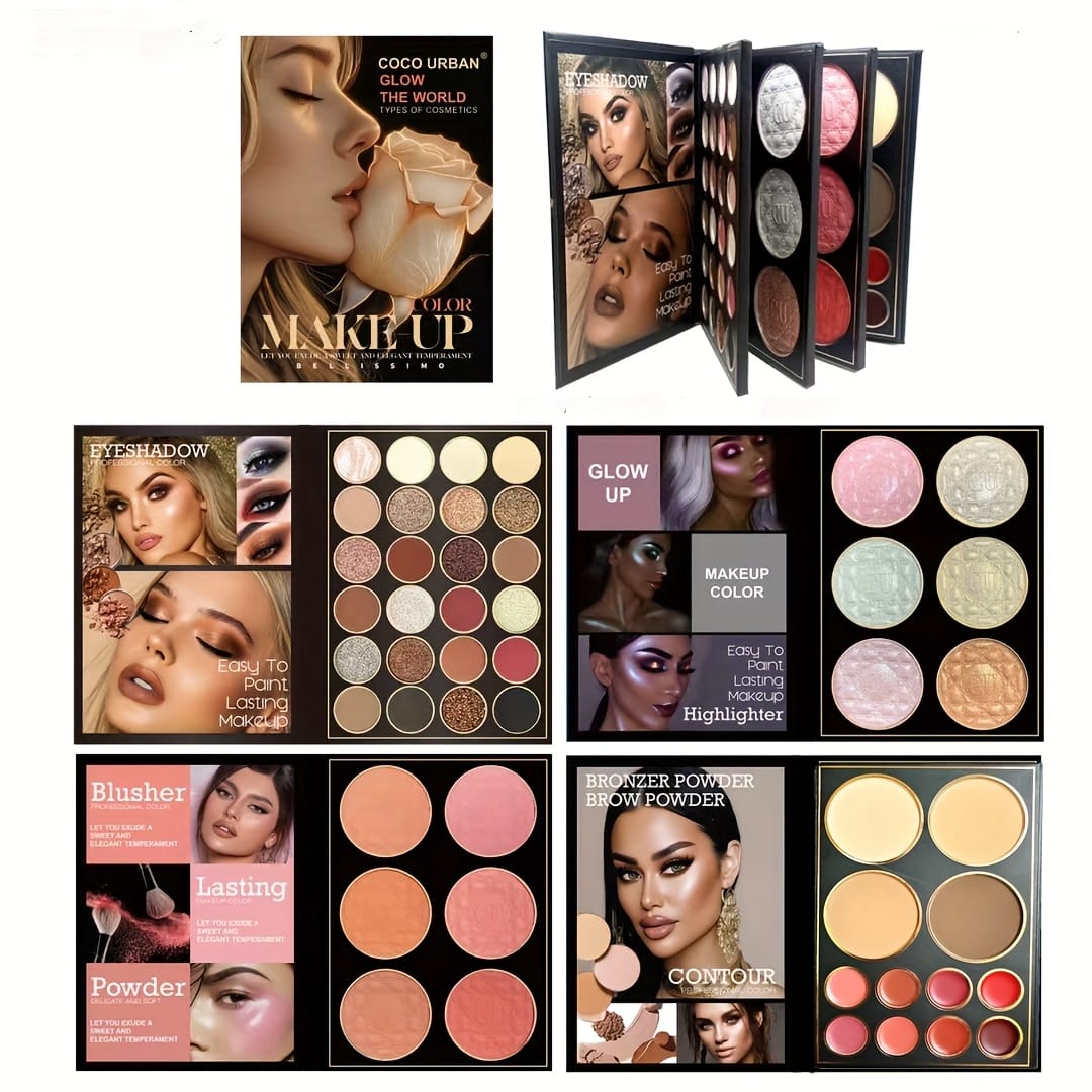 KissICON 48 Color Eye Shadow 48 Color Glittery 4layer Folding Eyeshadow