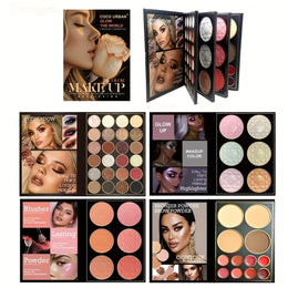 KissICON 48 Color Eye Shadow 48 Color Glittery 4layer Folding Eyeshadow