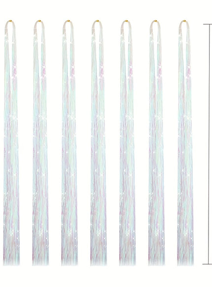 KissICON 48 Inch Silvery Hair Tinsel Kit