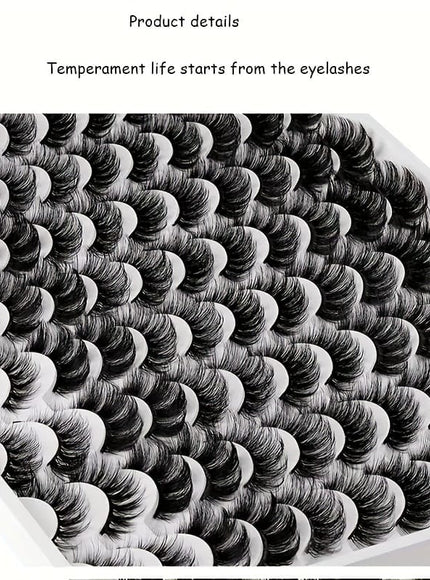 KissICON 48 Pairs Faux Mink Eyelashes KissIcon Mink Lashes 48 Pairs Fluffy Curl -