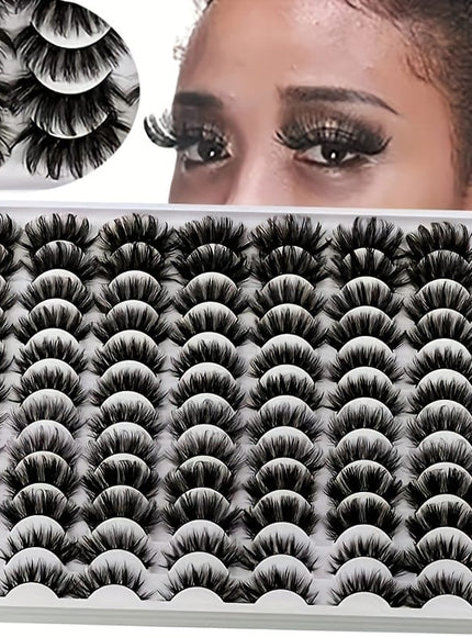 KissICON 48 Pairs With 6 Styles KissIcon Mixed Fluffy False Lashes 6 Styles -