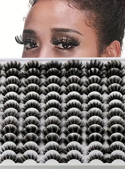 KissICON 48 Pairs With 6 Styles KissIcon Mixed Fluffy False Lashes 6 Styles -
