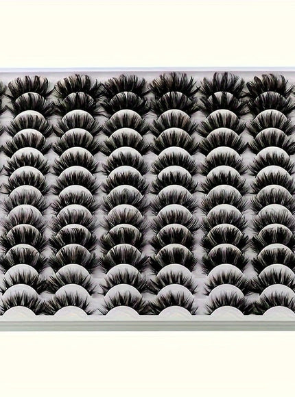 KissICON 48 Pairs With 6 Styles KissIcon Mixed Fluffy False Lashes 6 Styles -